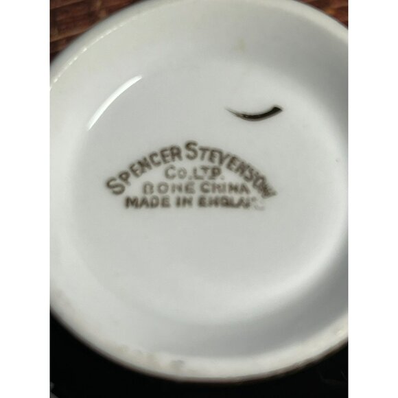 RARE Spencer Stevenson Co. LTD Bone China Cup &amp; Saucer Set Made in England 2 - Picture 4 of 7
